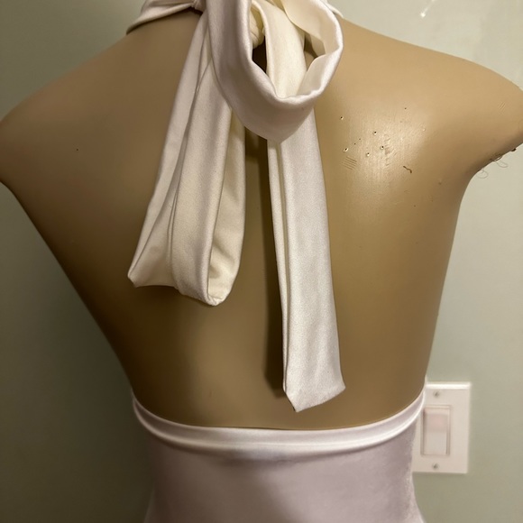 Sheer White Jumpsuit women’s size Large Jloraine NEVER WORN! - Picture 3 of 9